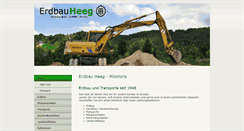 Desktop Screenshot of erdbau-heeg.de